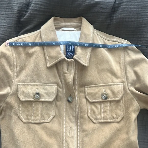 Gap Vintage Suede Jacket Tan S - Picture 15 of 16